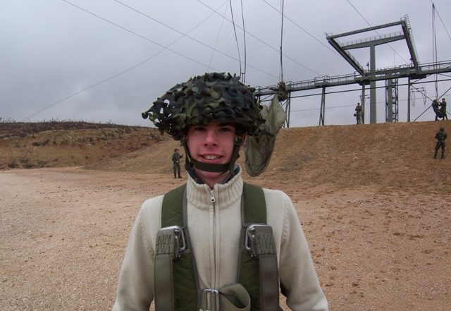 Un alumno de 3º antes del salto