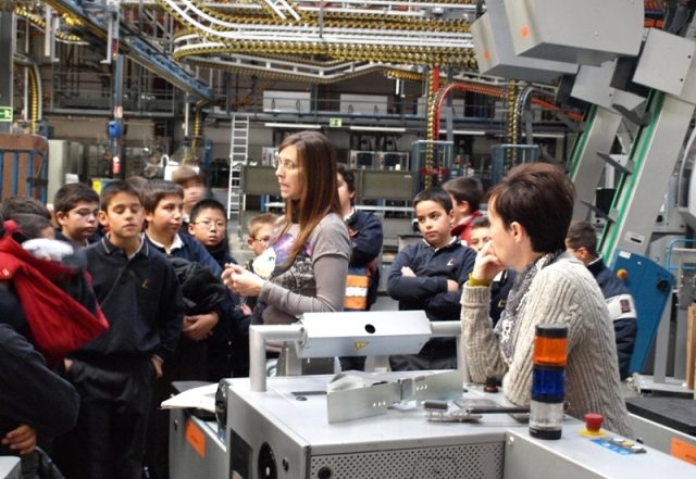 5º de Primaria en la rotativa de Unidad Editorial