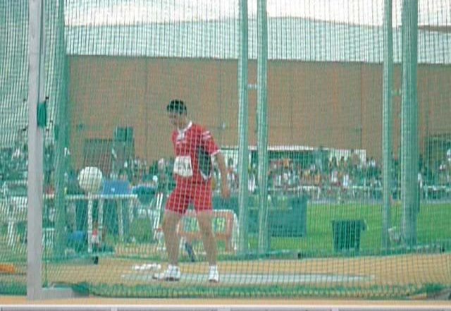 Javier García León en el campeonato de España