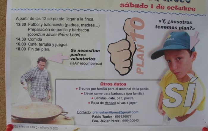 Los padres se encargaron de la comida