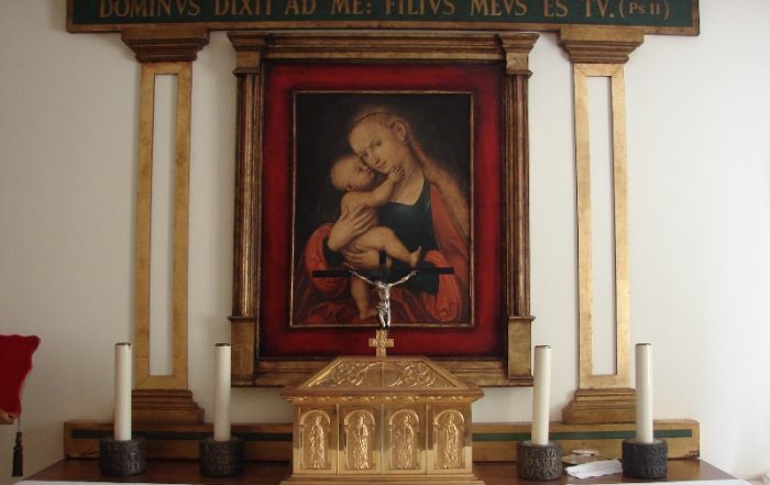 Consagración del altar del oratorio de Meco