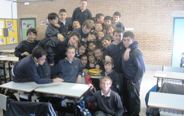 Celebración de cumpleaños en 1º de ESO