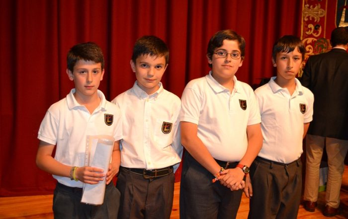Javier, Sergio, Carlos y Álvaro, delegados de 6º