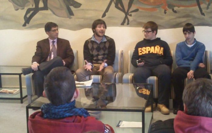 Durante el encuentro con el Director de Comunicación de El País