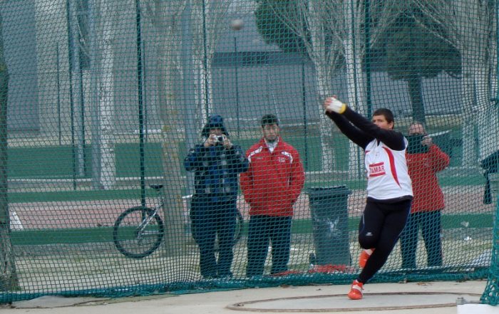 Juan Díaz en el momento del récord