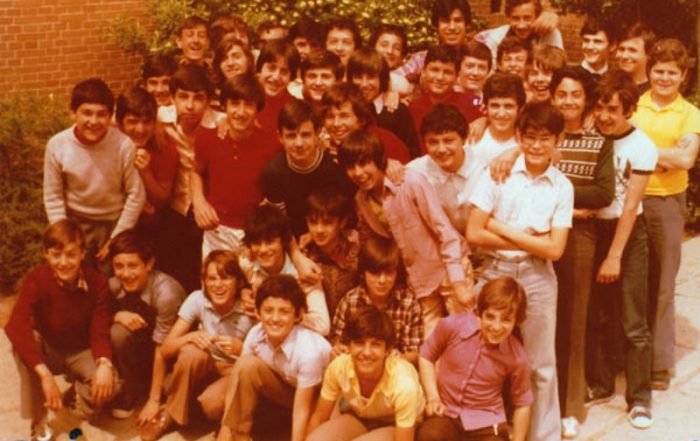 Clase de 8º de EGB en el curso 75-76