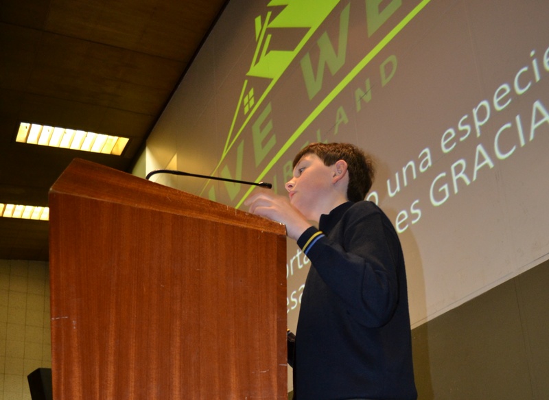 Diego Albi Ranieri habló en nombre de los alumnos