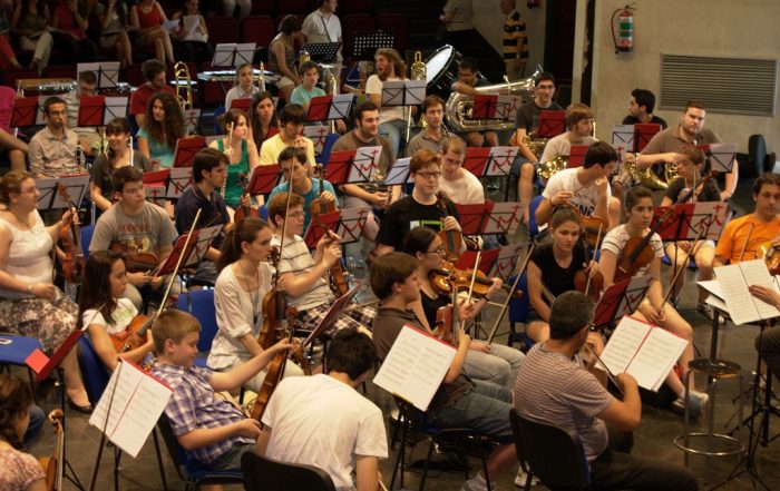 ORQUESTA JMJ ensayando en Tajamar