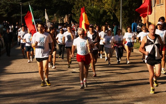 Salida de los 500 kms relevos en 2012