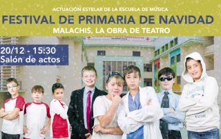 Cartel del Festival de Primaria de Navidad en Tajamar